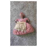 Vtg Handmade Americana Cloth Doll Toaster Cover