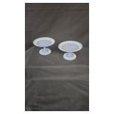 2 Wedgewood Jasperware Pedestal Candy Dishes