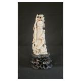 Chinese Ivory Wiseman Carved Statue