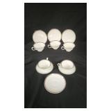 Wedgewood 'Moresque' Bone China Saucers & Cups
