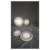 Wedgewood 'Columbia' Bone China Blue & Gold