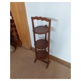 Haitian Mahogany 3 Tier Plant Stand