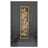 Vintage Floral Embroidered Art