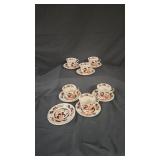 Mason's 'Mandarin' Ironstone Cups & Saucers