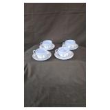 4 Wedgewood Jasperware Cups & Saucers