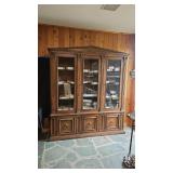 6 Door China Cabinet W/4 Interior Shelves