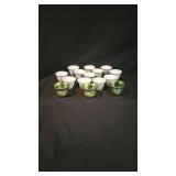 12 Porcelain Sauki Cups.