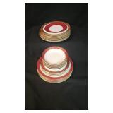Coalport 'Elite Ruby' & 'Red Wheat' China