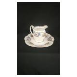 Coalport 'Broadway Blue' Creamer & Plate