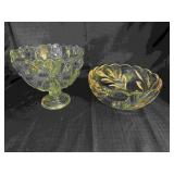 Mikasa 'Bluebells' Glass Bowl and Crystal Bowl