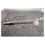 WWII Bayonet with Leather Sheath