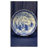 Japanese Blue & White Porcelain Charger