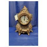 1910 Cast Iron "Diana" Mantle Clock