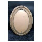 Antique Oval Frame with Eagle, USA And US flags