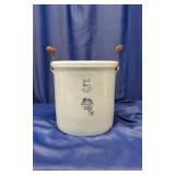 5 Gallon Buckeye Pottery Stoneware Crock