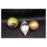 Blown Mold Glass Christmas Ornaments and Misc
