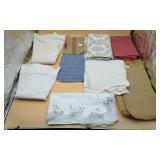 Box Of Various Tablecloths