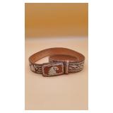 Mexican Charro-Style Leather Belt