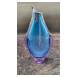 Murano Sommerso Large Blue&Purple Penguin Vase