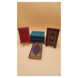 6 Various Fiction Leather Bound Books