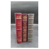 3 Leather-Bound Classic Literary & Historical Work
