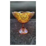 Marigold Indiana Carnival Glass Harvest Ftuit Bowl