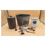 Galvanized Bucket & Misc Items.