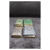 4 World War II Leather-Bound Books
