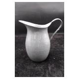 Gray Enamelware Pitcher