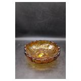 Indiana Glass Amber Honey Serving Bowl