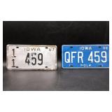2 Iowa Automotive Tags