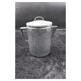 Gray Enamelware Coffee Pot