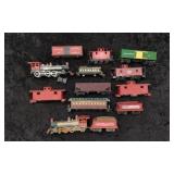 HO Scale Old-Time Steam Locomotives and Train Cars