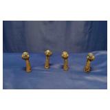 Set Of Cast Iron Furniture Talon Grasp Glass Balls
