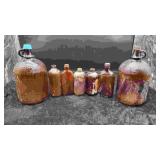 7 Various Glass Bottles