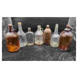 7 Various Glass Bottles
