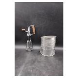 Measuring Sifter, Beater, and Cookie Cutters