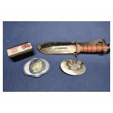 Blade Knife, Beltbuckles, & Misc