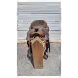 Buffalo Leather Western Saddle.