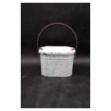 Enamelware Pastel Green Lunch Pail