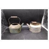 Four Metal Kettles
