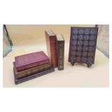 6 Various Leather Bound Books