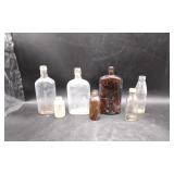 7 Assorted Glass Bottles