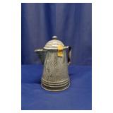 Gray Enamelware Coffee Pot