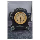 Antique New Haven Metal Clock- French Style