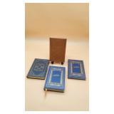 4 Leather Bound L.Ron Hubbard Books