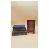 5 Various Non-Ficton Leather Bound Books