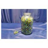 10.25" Pickle Jar With Various Marbles