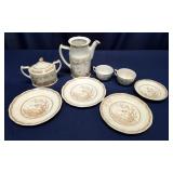 Set of Furnivals "Brown Quail" China