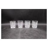 Set of 4 Led Crystal Drinking Glasses